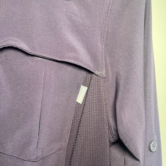 Columbia Silver Ridge Utility Long Sleeve Shirt Trail Hiking Purple Women XS - Picture 4 of 6